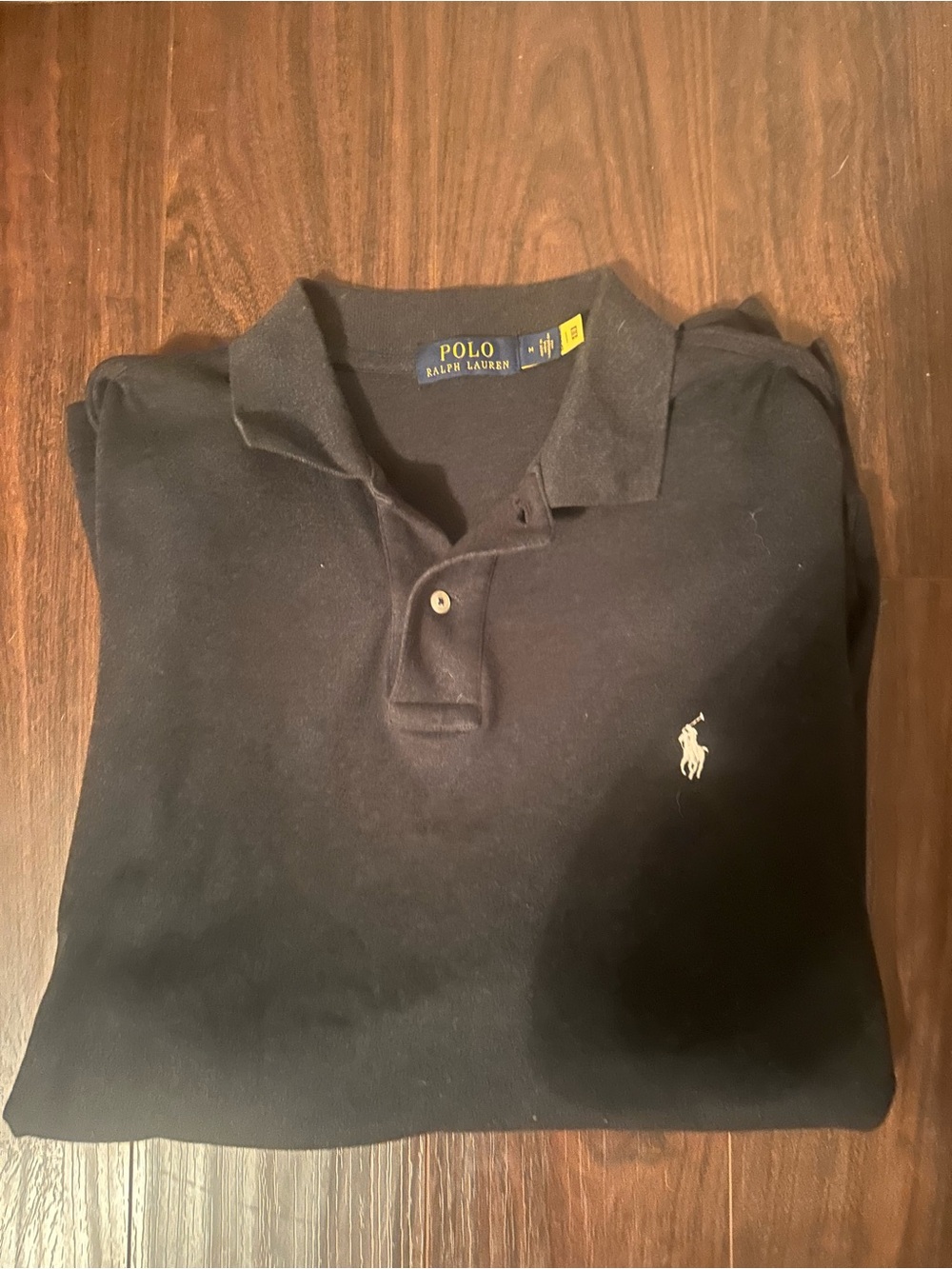Polo by Ralph Lauren Black Short-Sleeve Polo with Embroidered Pony